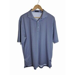 Turtleson Golf Polo Shirt Beach Ball Pattern Men's Size Large Short Sleeve